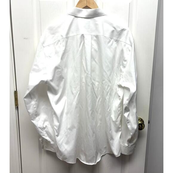 Joeseph & Feiss White Men’s Dress Shirt Clean Collar Button Down 17 1/2 33 34 - Picture 3 of 6